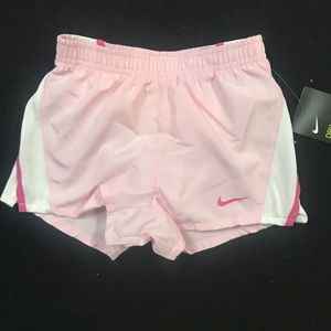 Nike Shorts Tempo Running Dri-Fit Fully Lined Toddler Girl NWT Pink Foam